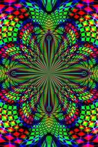 Preview wallpaper fractal, kaleidoscope, abstraction, background, bright