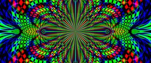 Preview wallpaper fractal, kaleidoscope, abstraction, background, bright