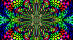 Preview wallpaper fractal, kaleidoscope, abstraction, background, bright