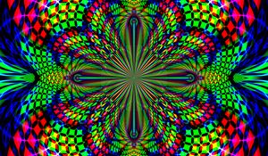 Preview wallpaper fractal, kaleidoscope, abstraction, background, bright