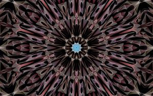 Preview wallpaper fractal, kaleidoscope, abstraction, shapes, circles