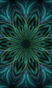 Preview wallpaper fractal, kaleidoscope, abstraction, shapes, flower