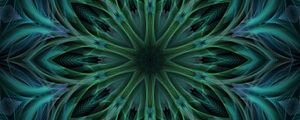 Preview wallpaper fractal, kaleidoscope, abstraction, shapes, flower