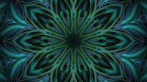 Preview wallpaper fractal, kaleidoscope, abstraction, shapes, flower