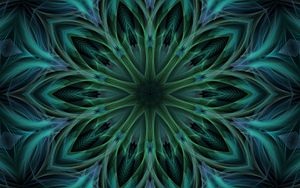 Preview wallpaper fractal, kaleidoscope, abstraction, shapes, flower