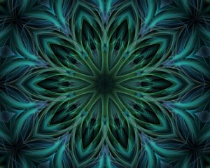 Preview wallpaper fractal, kaleidoscope, abstraction, shapes, flower