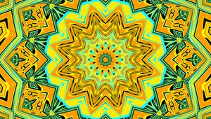 Preview wallpaper fractal, kaleidoscope, abstraction, shapes, background, bright