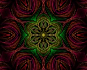 Preview wallpaper fractal, kaleidoscope, abstraction, figures, background, dark