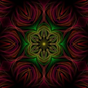 Preview wallpaper fractal, kaleidoscope, abstraction, figures, background, dark