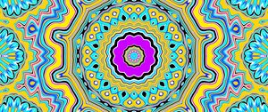 Preview wallpaper fractal, kaleidoscope, abstraction, shapes, bright, background