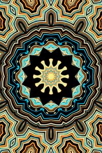 Preview wallpaper fractal, kaleidoscope, background, abstraction, shapes