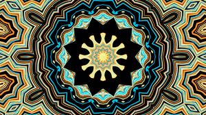 Preview wallpaper fractal, kaleidoscope, background, abstraction, shapes