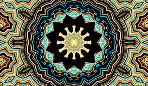 Preview wallpaper fractal, kaleidoscope, background, abstraction, shapes