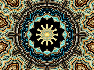 Preview wallpaper fractal, kaleidoscope, background, abstraction, shapes