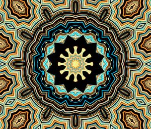 Preview wallpaper fractal, kaleidoscope, background, abstraction, shapes