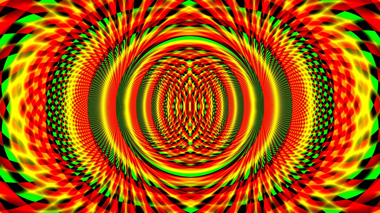 Wallpaper fractal, kaleidoscope, bright, abstraction