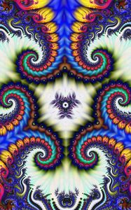 Preview wallpaper fractal, kaleidoscope, colorful, twisted, abstraction