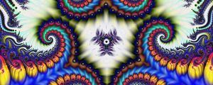 Preview wallpaper fractal, kaleidoscope, colorful, twisted, abstraction