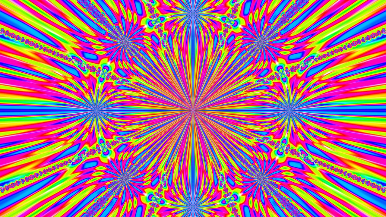 Wallpaper fractal, kaleidoscope, colorful, abstraction