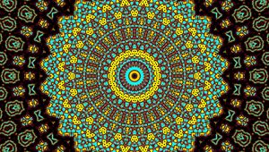 Preview wallpaper fractal, kaleidoscope, colorful, abstraction, digital art