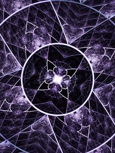 Preview wallpaper fractal, kaleidoscope, lines, circles, abstraction