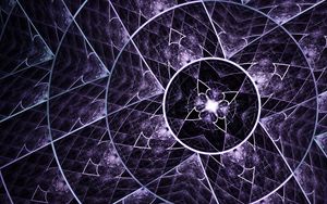 Preview wallpaper fractal, kaleidoscope, lines, circles, abstraction