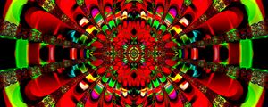 Preview wallpaper fractal, kaleidoscope, pattern, bright, colorful, abstraction