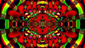 Preview wallpaper fractal, kaleidoscope, pattern, bright, colorful, abstraction