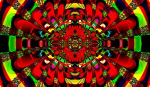 Preview wallpaper fractal, kaleidoscope, pattern, bright, colorful, abstraction