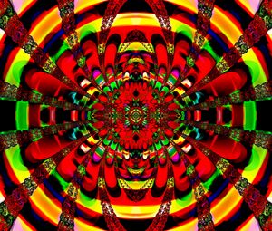 Preview wallpaper fractal, kaleidoscope, pattern, bright, colorful, abstraction