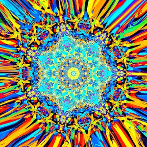 Preview wallpaper fractal, kaleidoscope, pattern, colorful, abstraction