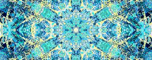 Preview wallpaper fractal, kaleidoscope, pattern, abstraction, blue