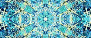 Preview wallpaper fractal, kaleidoscope, pattern, abstraction, blue