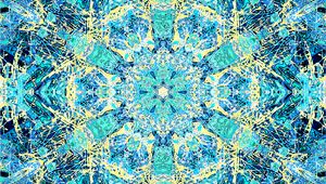 Preview wallpaper fractal, kaleidoscope, pattern, abstraction, blue