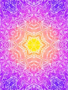 Preview wallpaper fractal, kaleidoscope, pattern, glow, purple