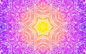 Preview wallpaper fractal, kaleidoscope, pattern, glow, purple