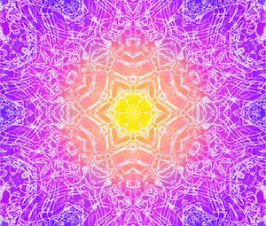 Preview wallpaper fractal, kaleidoscope, pattern, glow, purple
