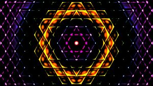 Preview wallpaper fractal, kaleidoscope, pattern, abstraction, dark