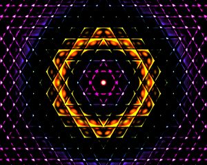 Preview wallpaper fractal, kaleidoscope, pattern, abstraction, dark