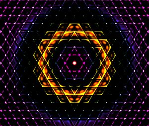 Preview wallpaper fractal, kaleidoscope, pattern, abstraction, dark