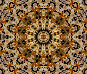 Preview wallpaper fractal, kaleidoscope, shapes, circles, abstraction
