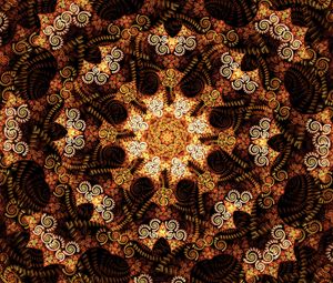Preview wallpaper fractal, kaleidoscope, spirals, abstraction