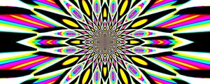 Preview wallpaper fractal, kaleidoscope, stripes, abstraction, bright