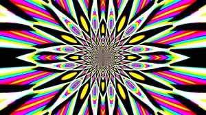 Preview wallpaper fractal, kaleidoscope, stripes, abstraction, bright