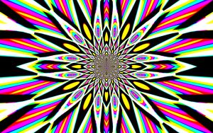 Preview wallpaper fractal, kaleidoscope, stripes, abstraction, bright