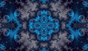 Preview wallpaper fractal, kaleidoscope, symmetry, abstraction, digital