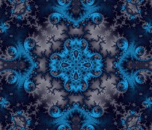 Preview wallpaper fractal, kaleidoscope, symmetry, abstraction, digital