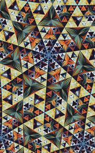 Preview wallpaper fractal, kaleidoscope, triangles, pattern, symmetry