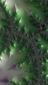 Preview wallpaper fractal, leaves, patterns, abstract