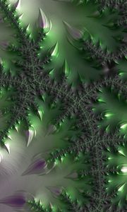 Preview wallpaper fractal, leaves, patterns, abstract